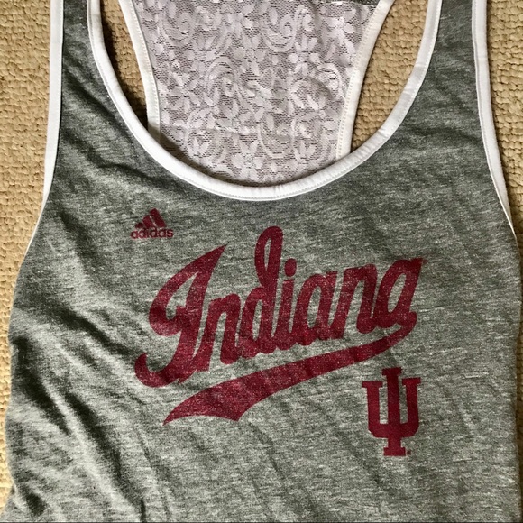 Hoosiers Indiana University lace back tank NWT - Picture 1 of 6